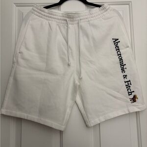 NWT Abercrombie & Fitch White Athletic Shorts